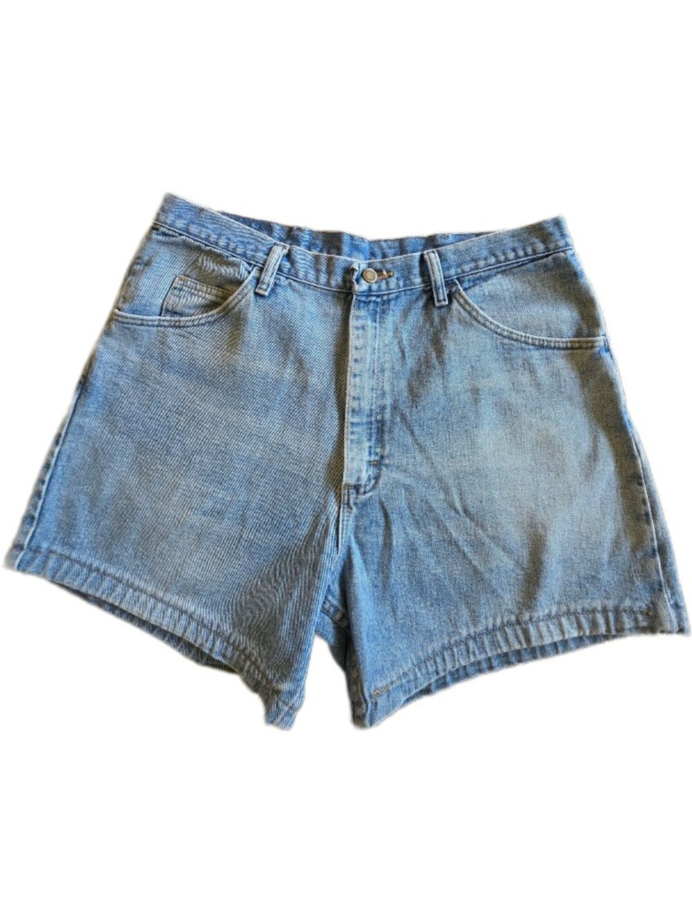 Wrangler Mens Denim Shorts 36 Blue Relaxed Fit Jorts Short 5" Inseam 90s Dad